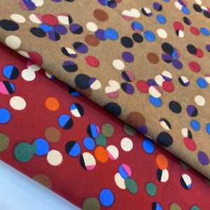 فروش اینترنتی پارچه کتان کرکی روبی طرح توپی