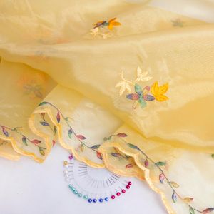 پارچه ارگانزا سوزن دوزی شیدا