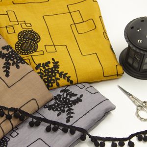 پارچه بابوس خامه دوزی نورسان