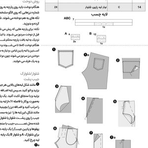 خرید اینترنتی الگو شلوار پسرانه سایز 6 تا 13 سال متد مولر کد 14