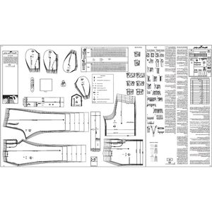 فروش اینترنتی الگو خیاطی کت پالتو شلوار سرهمی و پیراهن کودک الگوهای آسان خیاطی متد مولر کد 9026 چندسایزه