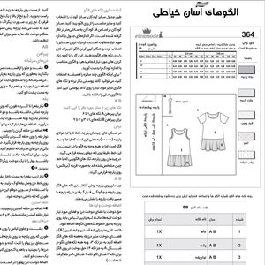 فروش اینترنتی الگوی خیاطی پیراهن کودک سایز 2 تا 7 سال متد مولر کد 31