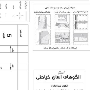 خرید اینترنتی الگو خیاطی دامن بانوان سایز 36 تا 50 متد مولر کد 25