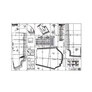 خرید اینترنتی الگوی خیاطی تاپ و شومیز زنانه بوردا استایل کد 6456 سایز 34 تا 46 متد مولر