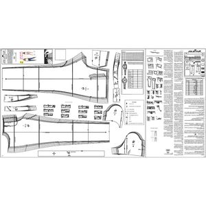 الگوی خیاطی شلوار زنانه کد 52 متد مولر سایزهای 42 تا 54