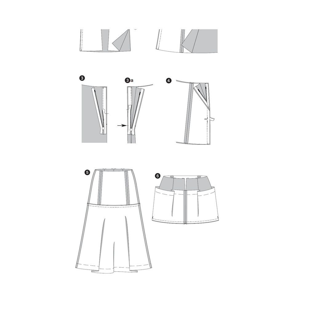 فروش اینترنتی الگوی خیاطی دامن زنانه بوردا استایل کد 6699 سایز 36 تا 46 متد مولر