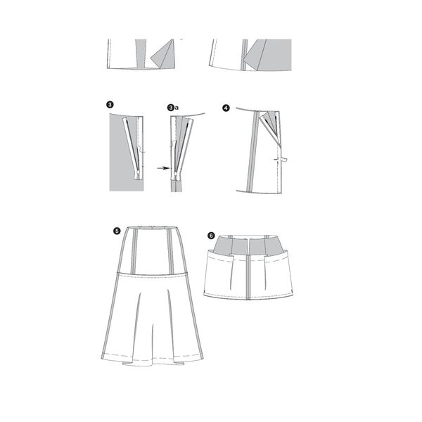 الگوی خیاطی دامن زنانه بوردا استایل کد 6699 سایز 36 تا 46 متد مولر