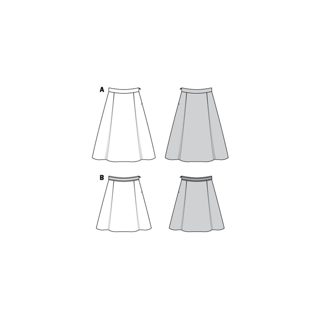 خرید آنلاین الگوی خیاطی دامن زنانه بوردا استایل کد 6342 سایز 34 تا 44 متد مولر