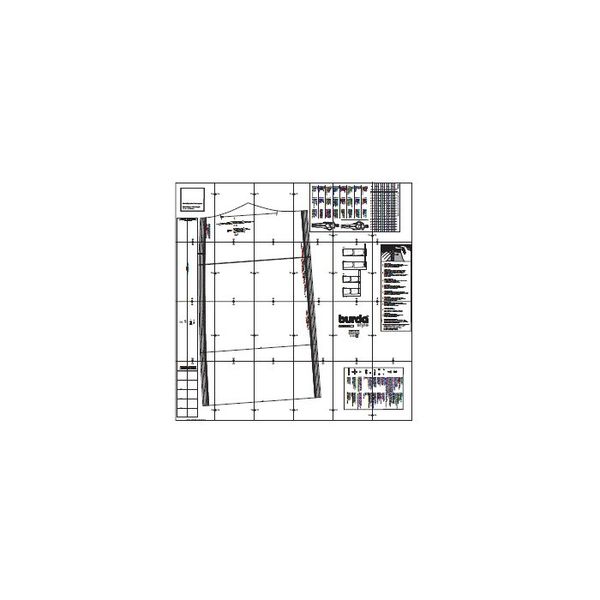 الگوی خیاطی دامن زنانه بوردا استایل کد 6342 سایز 34 تا 44 متد مولر