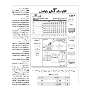 خرید آنلاین الگو خیاطی پیراهن شورت و سارافون کودک کد 148 متد مولر سایز 3 ماه تا 2 سال