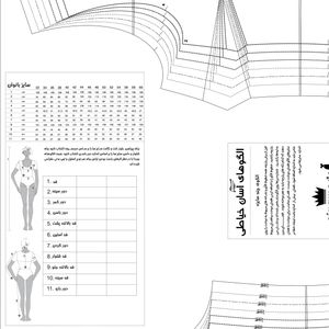 فروش اینترنتی الگو خیاطی مانتو تونیک بانوان سایز 36 تا 48 متد مولر کد 46