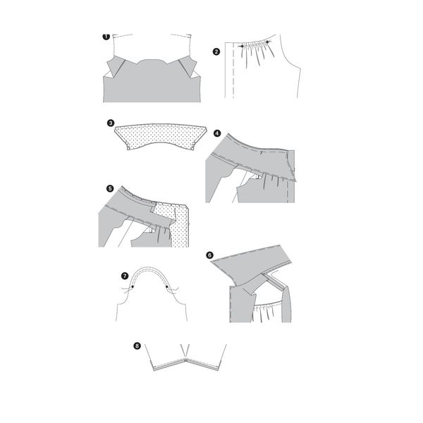 الگو خیاطی بلوز و تونیک زنانه بوردا استایل کد 6967 سایز 32 تا 42 متد مولر