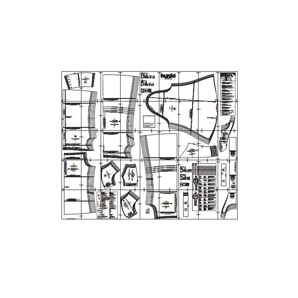 خرید اینترنتی الگو خیاطی بلوز و تونیک زنانه بوردا استایل کد 6967 سایز 32 تا 42 متد مولر