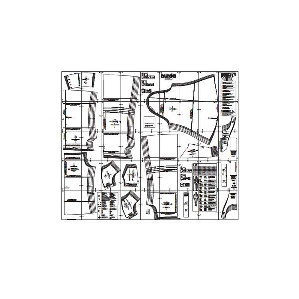 الگو خیاطی بلوز و تونیک زنانه بوردا استایل کد 6967 سایز 32 تا 42 متد مولر