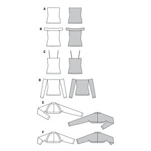 الگو خیاطی تاپ زنانه بوردا استایل کد 6925 سایز 32 تا 46 متد مولر