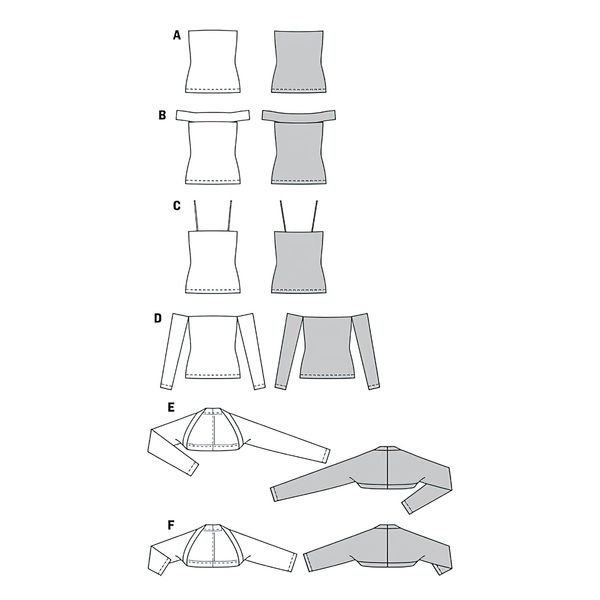 الگو خیاطی تاپ زنانه بوردا استایل کد 6925 سایز 32 تا 46 متد مولر