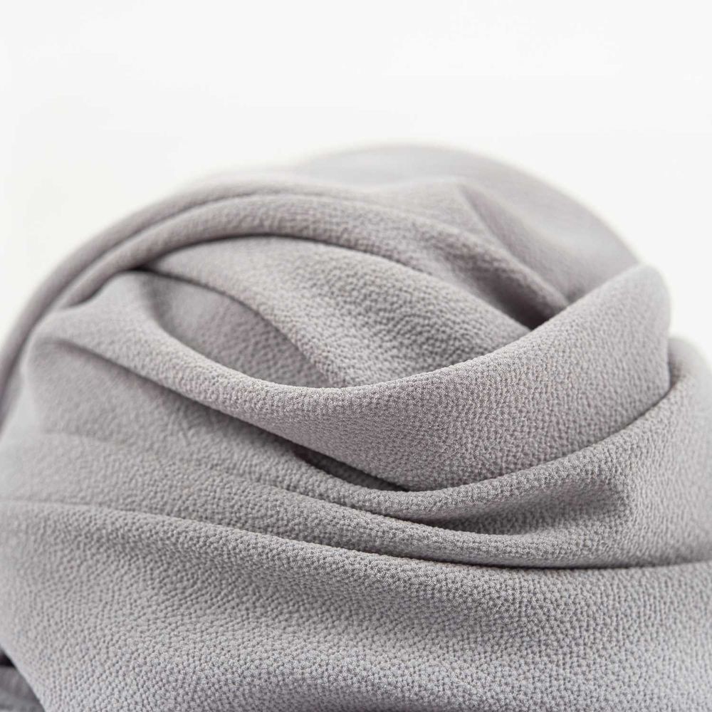 خرید اینترنتی پارچه حریر ابروبادی طوسی ساده 2