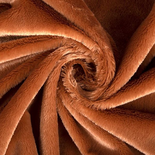 پارچه خز ساده قهوه ای روشن 3