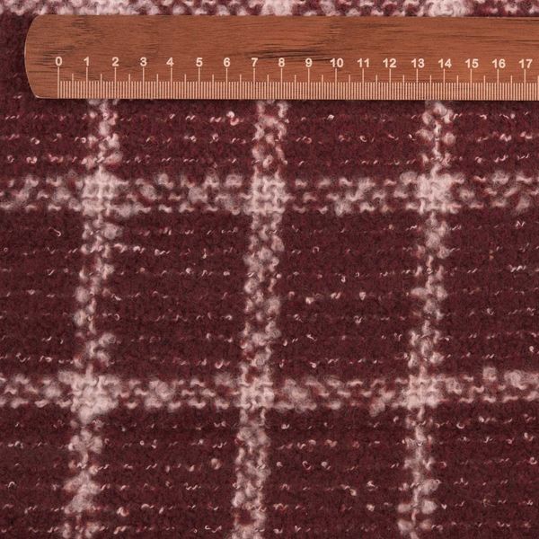 پارچه شنلی اجری سفید چهار خونه 9