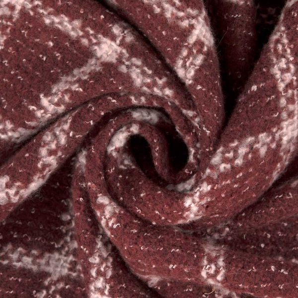 پارچه شنلی اجری سفید چهار خونه 9