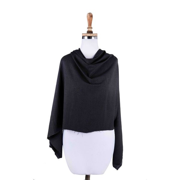 پارچه کتان ساده ذغالی تیره 3