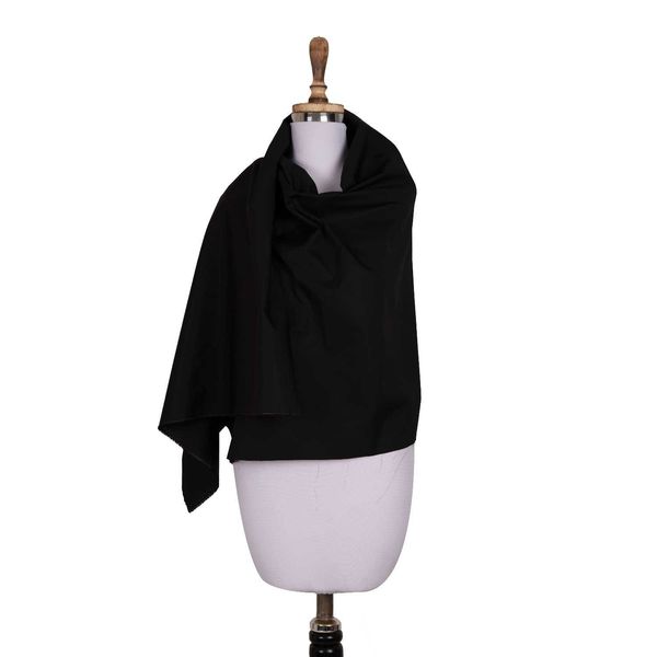 پارچه کتان 100٪ ‍‍‍‍‍‍پنبه +A مشکی دودی ساده 1