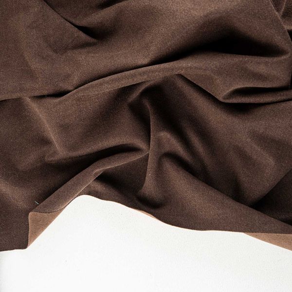 پارچه سوییت نازک قهوه‌ ای ساده 1