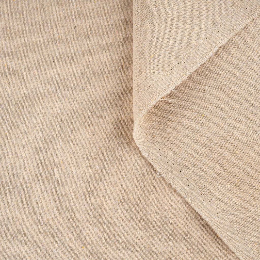 خرید اینترنتی پارچه لینن کرم گونی بافت 2