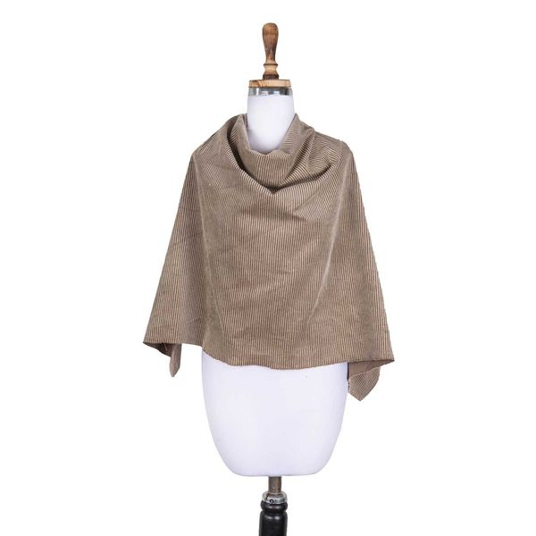 پارچه مخمل کبریتی متوسط کرم ساده 4