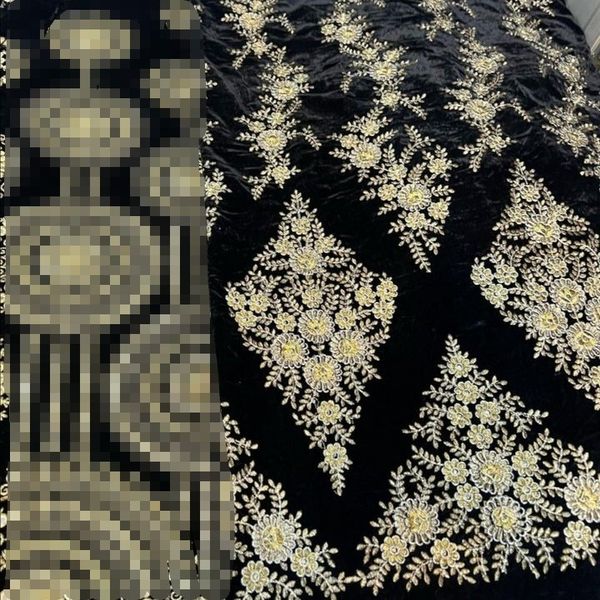 مخمل سوزندوزی حاشیه دار هندی