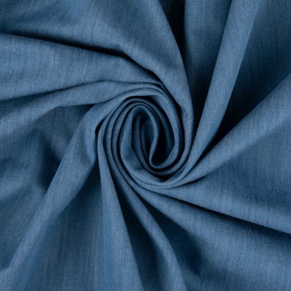 پارچه کتان پنبه آبی روشن جین 1
