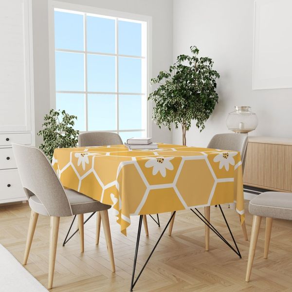 پارچه ملحفه مدل کندو گل  کد 5012014