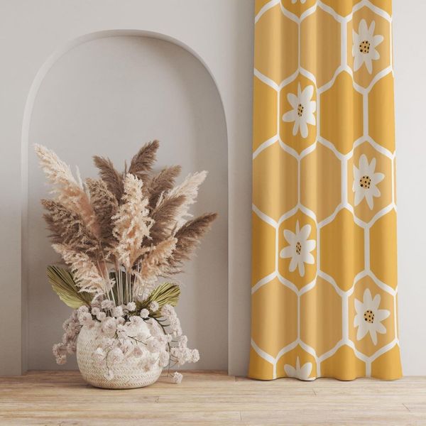 پارچه ملحفه مدل کندو گل  کد 5012014