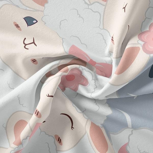    پارچه ملحفه مدل مخمل طرح شاخه ها  کد 5012020