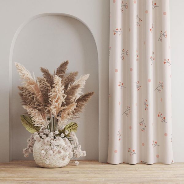    پارچه ملحفه مدل مخمل طرح شاخه ها  کد 5012020