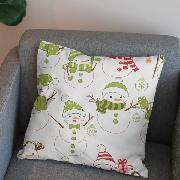    پارچه ملحفه مدل مخمل طرح آدم برفی و هدیه 5011521