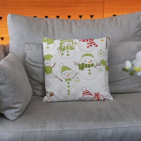    پارچه ملحفه مدل مخمل طرح آدم برفی و هدیه 5011521