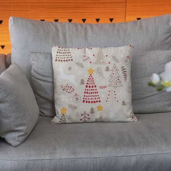    پارچه ملحفه مدل مخمل طرح درخت کریسمس 5011525