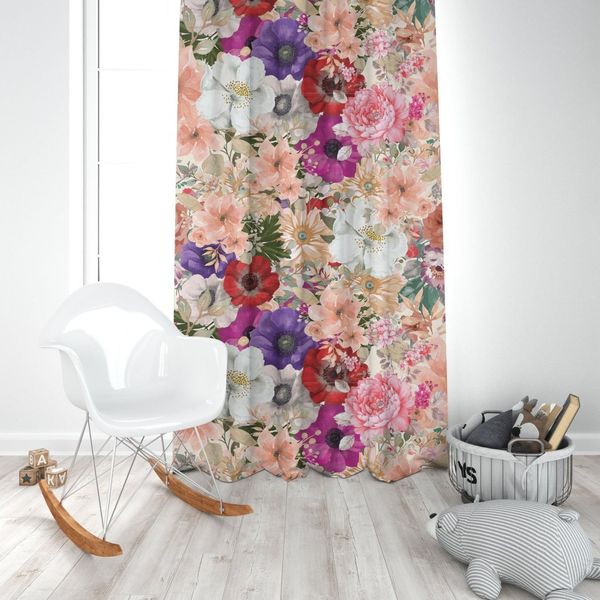   پارچه ملحفه مدل مخمل طرح گل کد 5011792