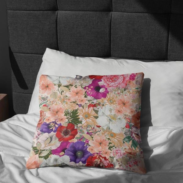   پارچه ملحفه مدل مخمل طرح گل کد 5011792