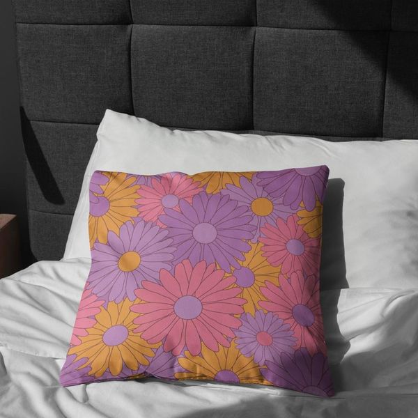 پارچه ملحفه مدل مخمل طرح گل فانتزی کد 5011795