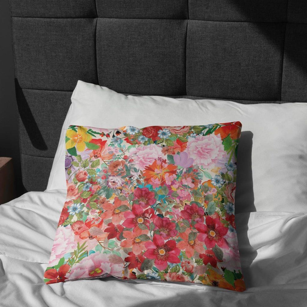 خرید آنلاین پارچه ملحفه پارچه باما مدل مخمل طرح گل کد 5011802