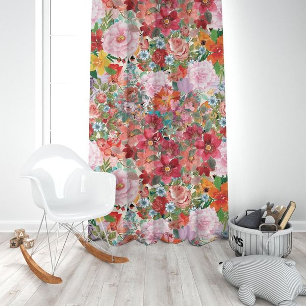 پارچه ملحفه مدل مخمل طرح گل کد 5011802