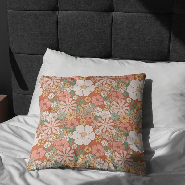 پارچه ملحفه مدل مخمل طرح گل کد 5011811