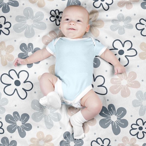    پارچه ملحفه مدل مخمل طرح گل کد 5011955