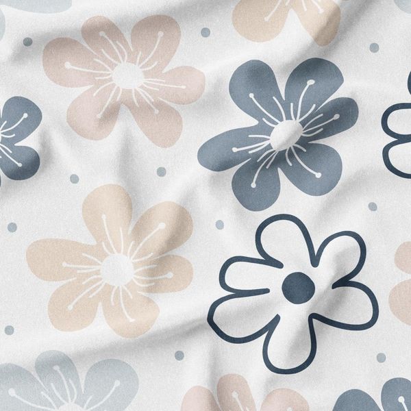    پارچه ملحفه مدل مخمل طرح گل کد 5011955