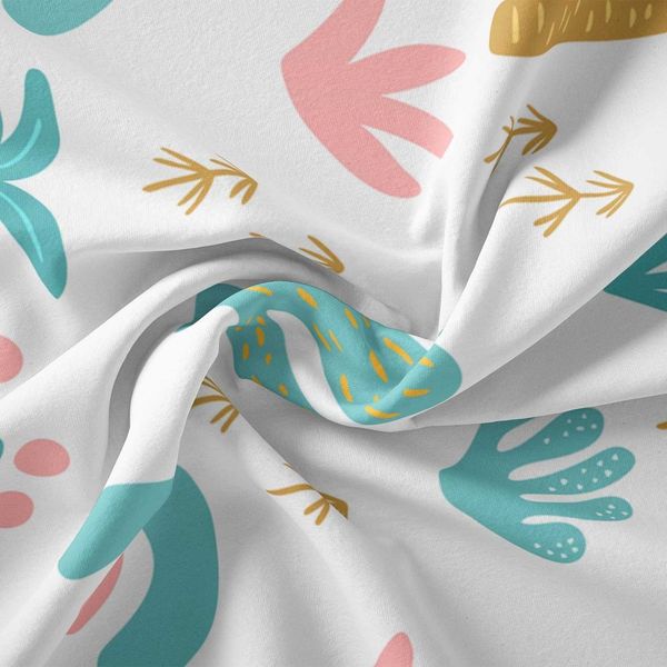  پارچه ملحفه مدل مخمل طرح کاکتوس 5011475