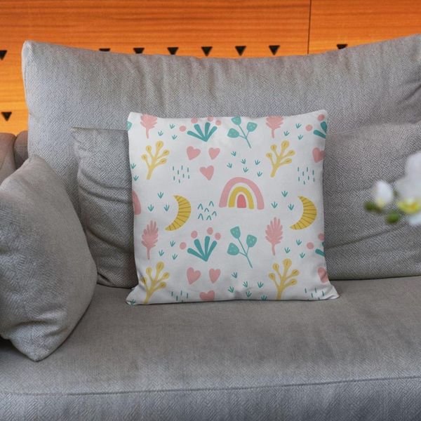  پارچه ملحفه مدل مخمل طرح قلبی رنگارنگ 5011477