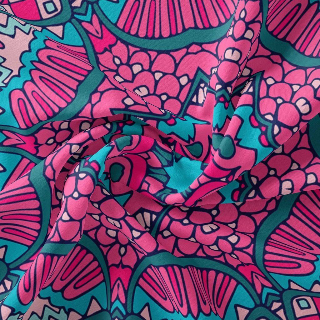 فروش اینترنتی پارچه ملحفه پارچه باما مدل مخمل طرح هنری نقوش کد 5011368