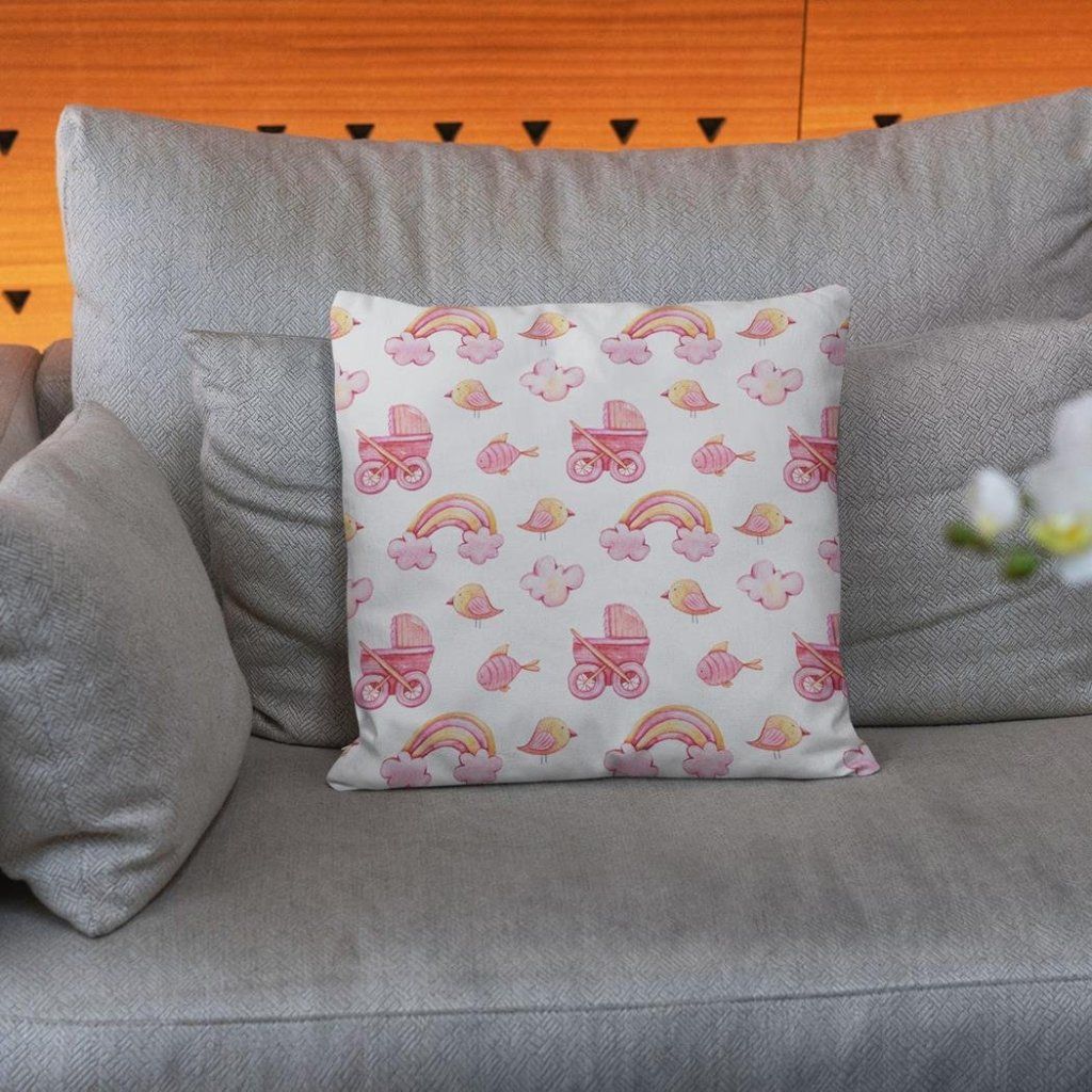 خرید اینترنتی پارچه ملحفه پارچه باما مدل مخمل نوزادی  طرح ماهی و پرنده  کد 5011373